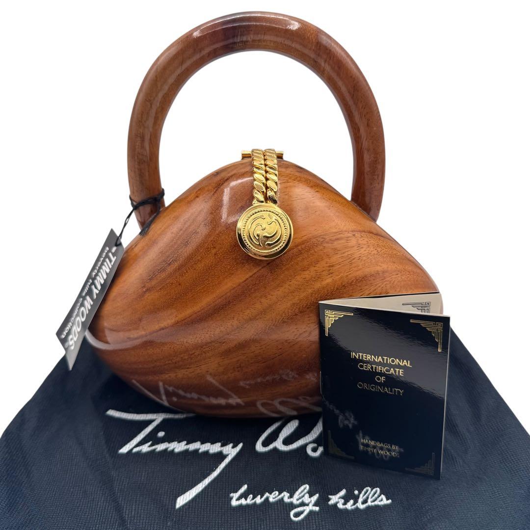 TIMMY WOODS ウッドバッグ 木製 アート 保存袋 カード タグ付