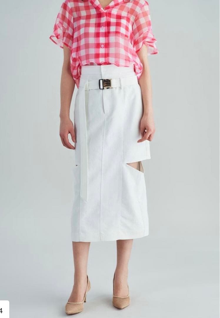 グレースクラス　カットアウトタイトスカート