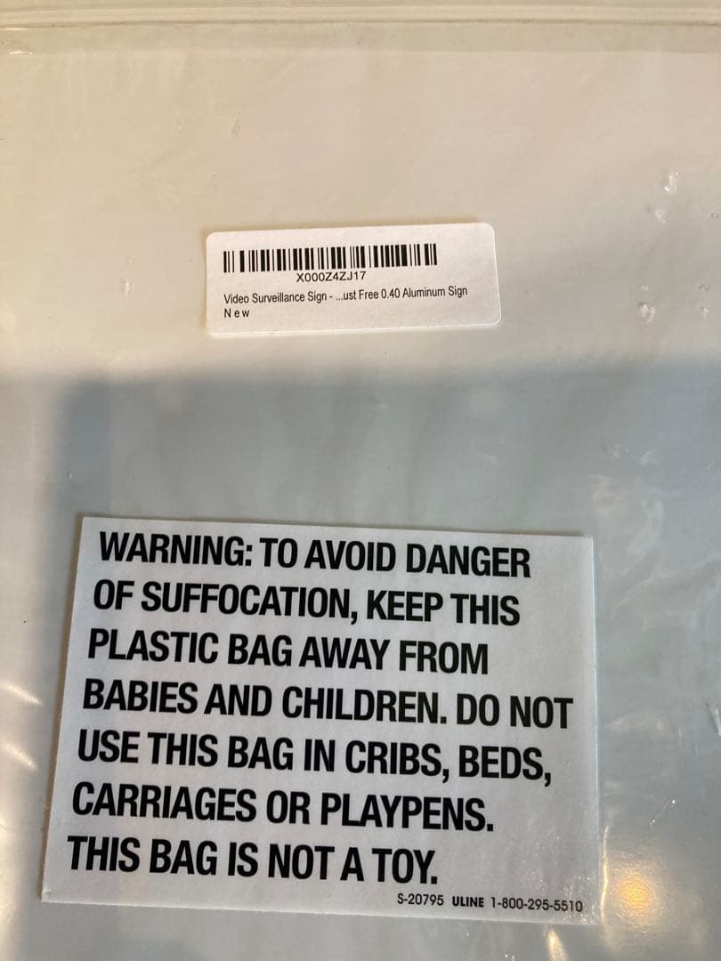 【新品未使用】SIGO SIGNS セキュリティアラート看板