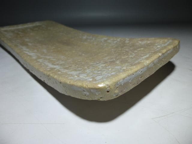 人間国宝　十代　三輪休雪　萩長皿／共箱