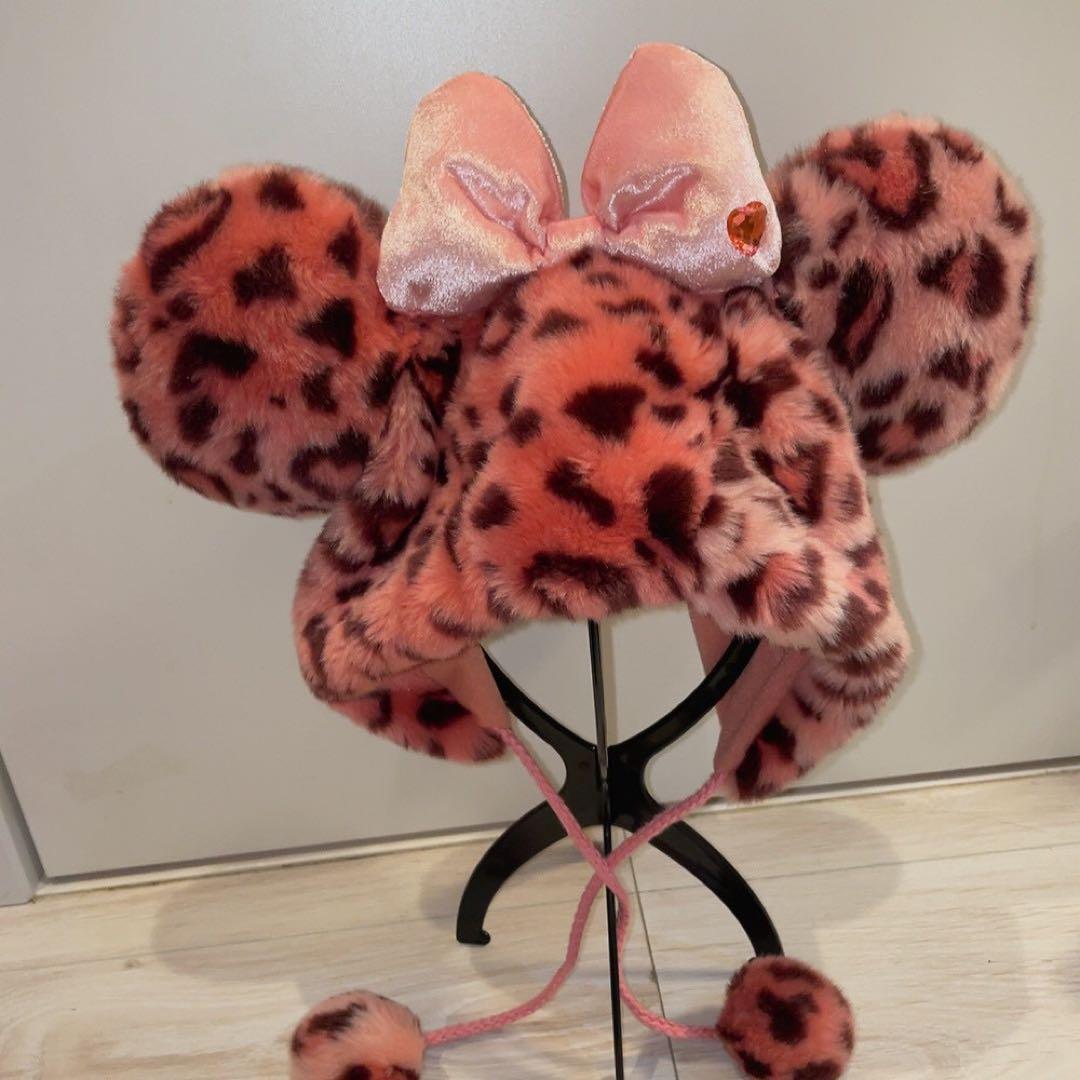 c 3色 ミニー ファンキャップ ピンク ベージュ　グレー ディズニー　平成