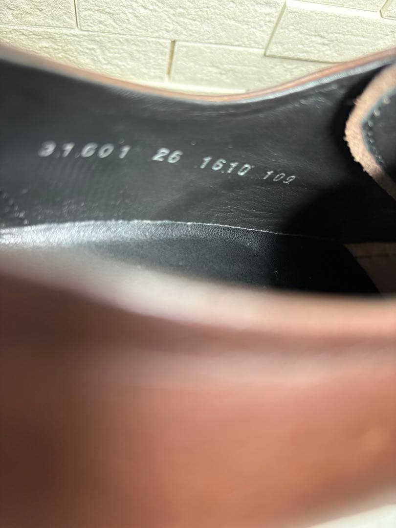 極美品　キャサリンハムネット 本革 レザー ビジネスシューズ 26cm ブラウン