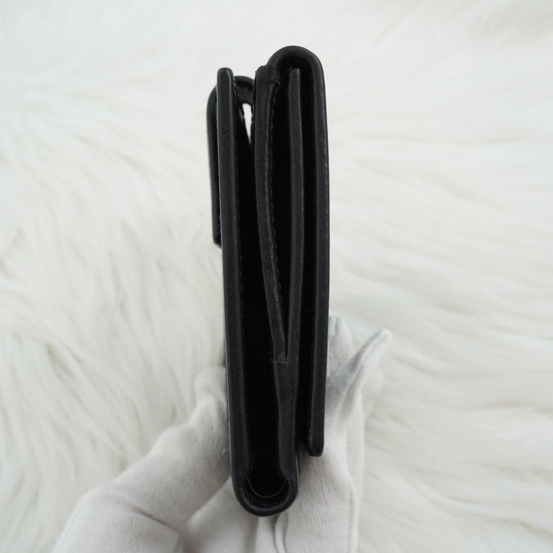 未使用品　GUCCI グッチ　二つ折り財布　レザー×キャンバス　GG柄　ブラック