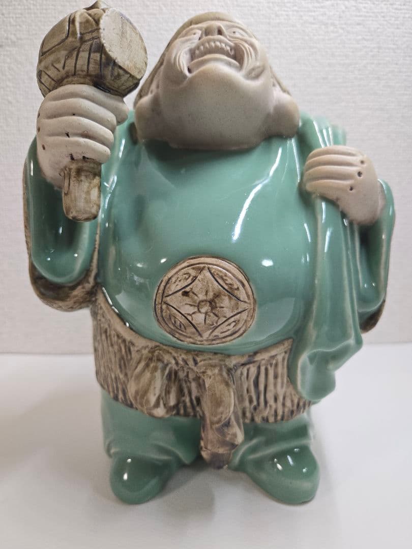 大黒天大黒様　七福神　青磁 陶器製　最終値下げ