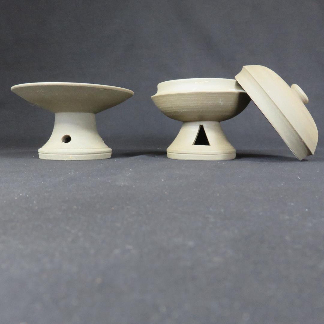 須恵器 高杯 盃 土器 盛鉢 蓋物 すかし高台 4種まとめ 在銘