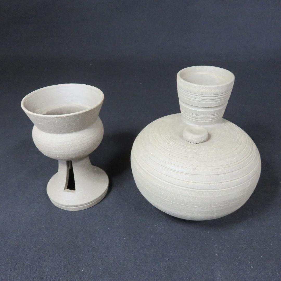 須恵器 高杯 盃 土器 盛鉢 蓋物 すかし高台 4種まとめ 在銘