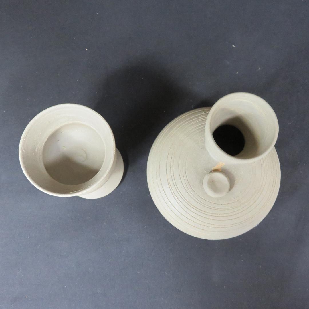 須恵器 高杯 盃 土器 盛鉢 蓋物 すかし高台 4種まとめ 在銘