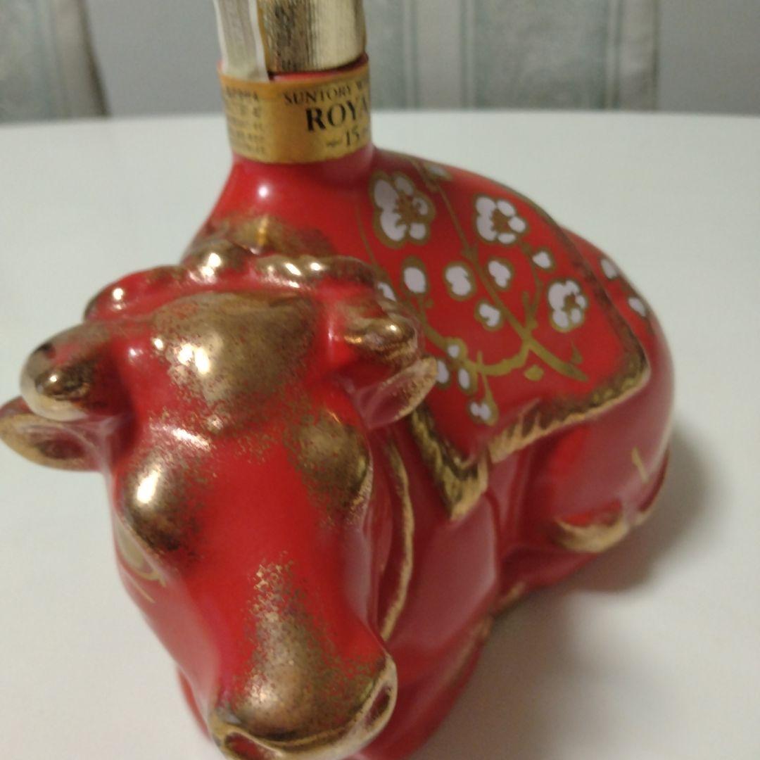 【サントリー】ローヤル15年　赤干支ボトル　丑年　2009年　ウイスキー未開栓