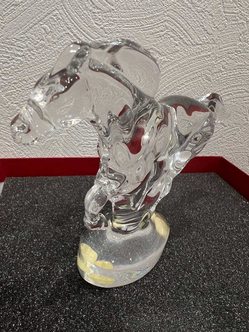 Baccarat クリスタルガラス 馬の彫刻 専用ボックス付き