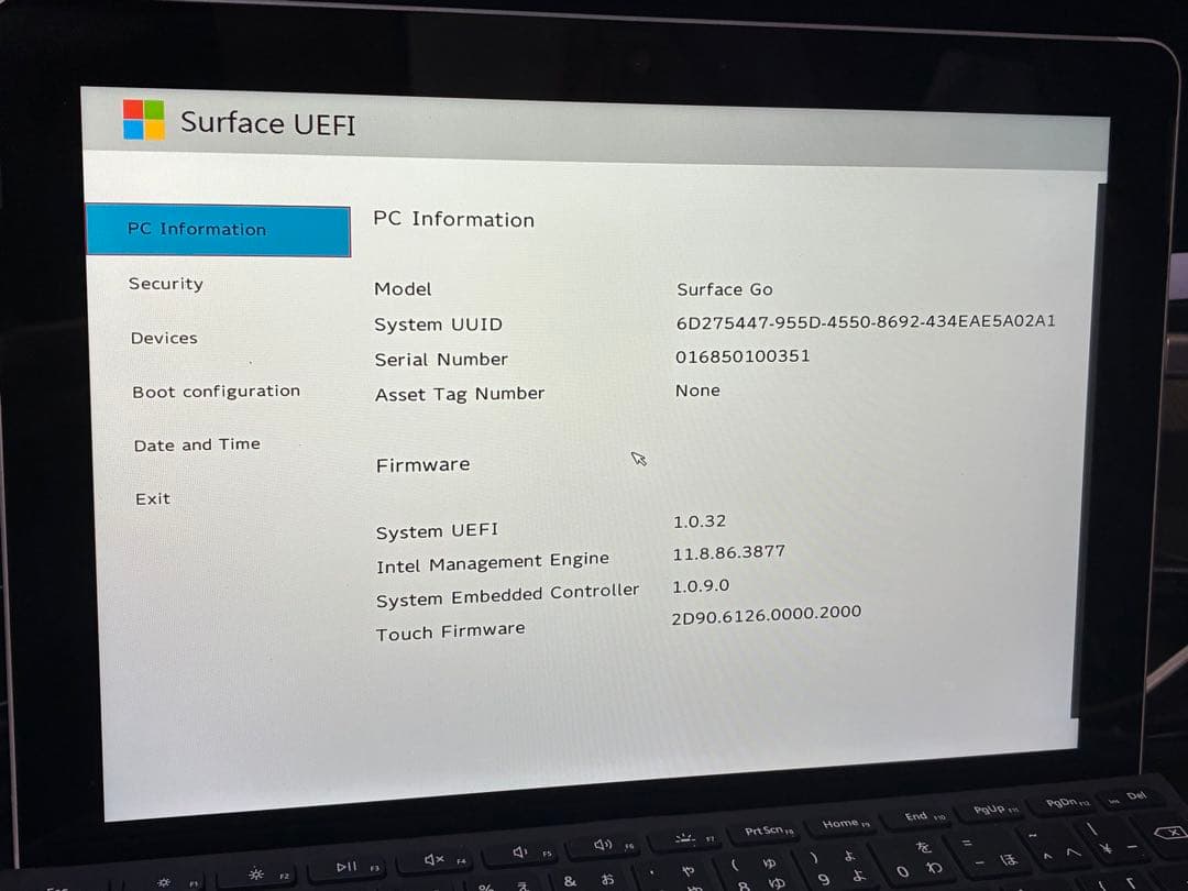 ジャンクタブレットPC surface go 1824 五台セット