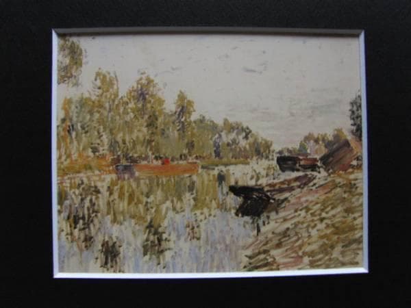 アルフレッド・シスレー 、Alfred Sisley、モレ近くのロワン川岸