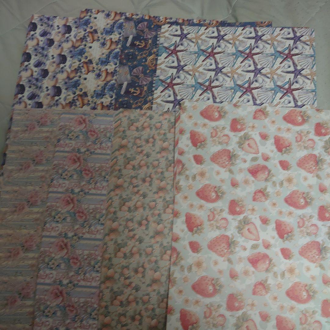 デザインペーパーA4サイズまとめ売り1200枚以上。