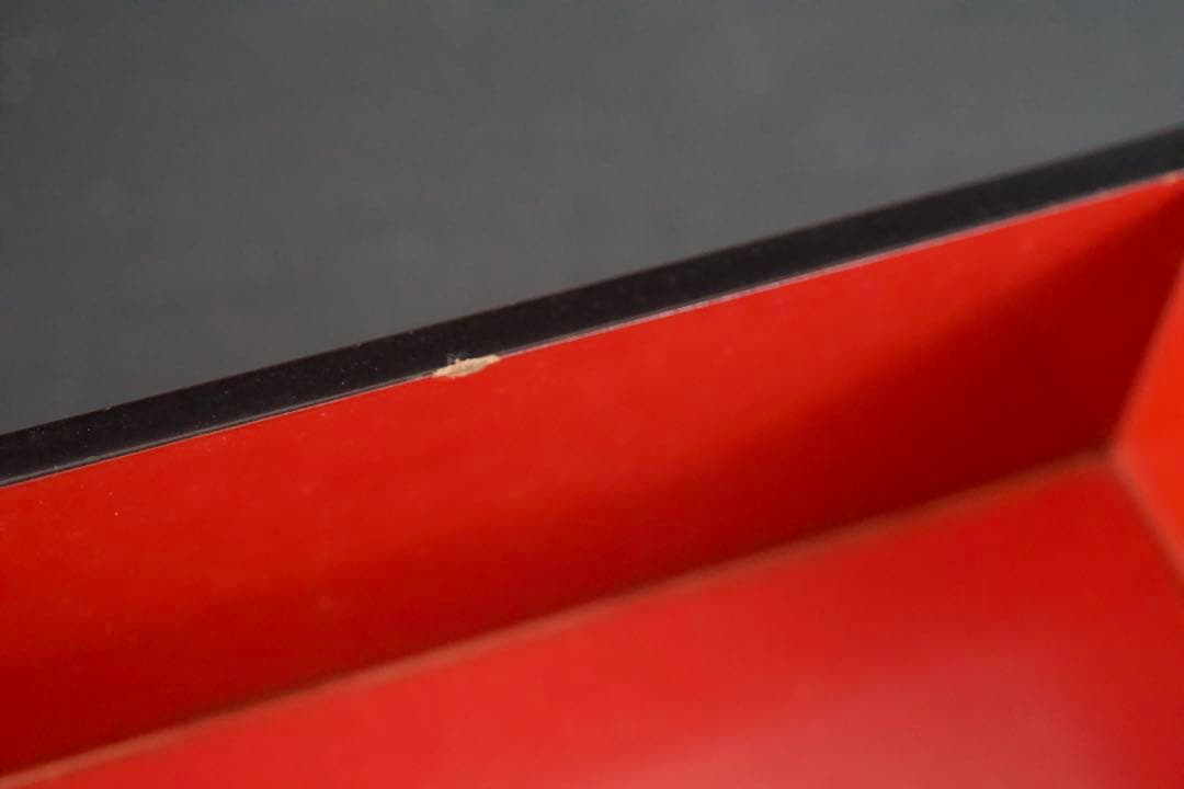 螺鈿細工 蒔絵 木製 五段 重箱 共箱 二枚蓋 時代品 青貝 検) 漆器 輪島塗