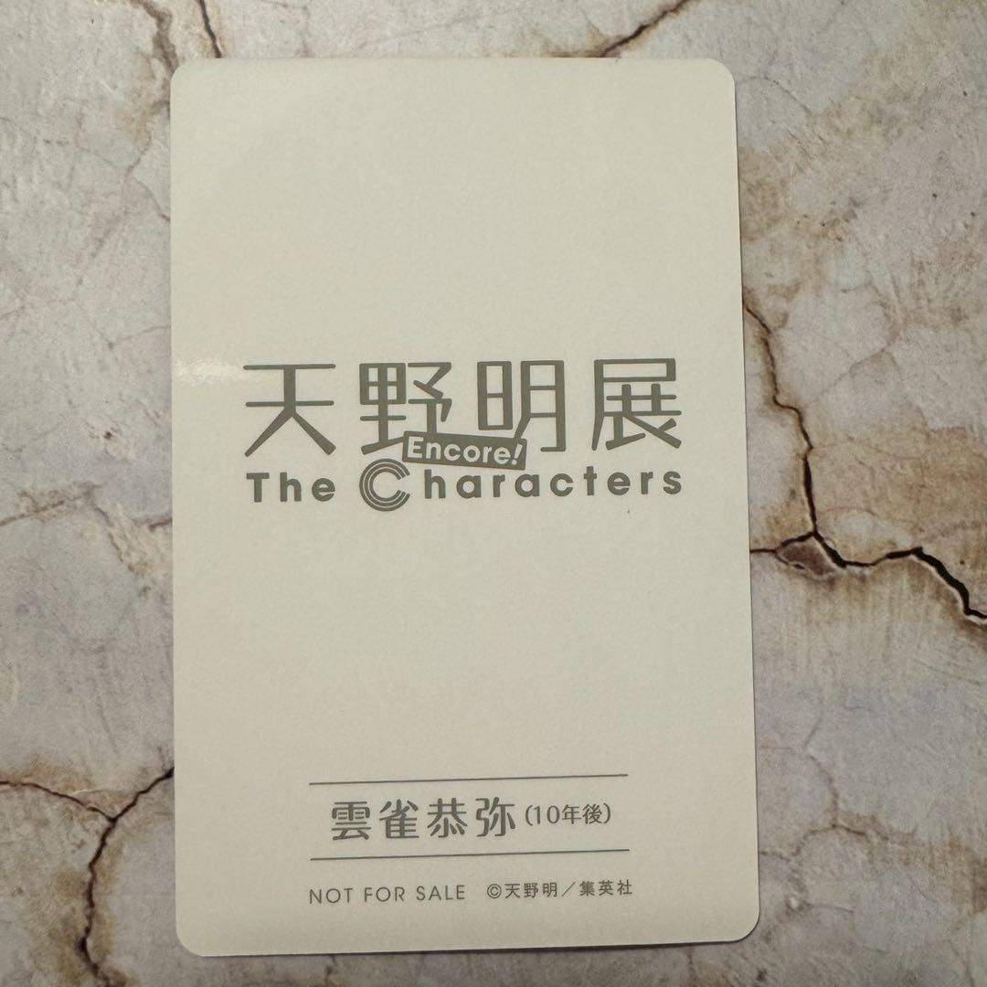 天野明展 凱旋 購入特典 自撮り風 雲雀恭弥 10年後　1