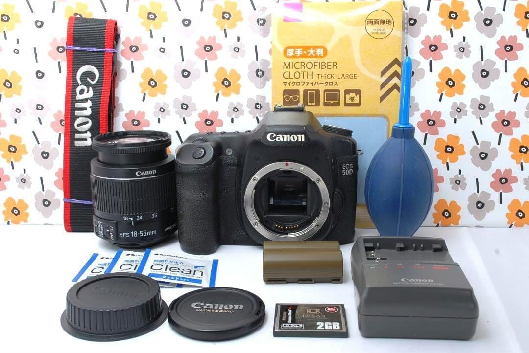 ❤Canon 50D❤ハイアマ必見お手頃中級機！❤撮影基本セット❤プロも御用達❤