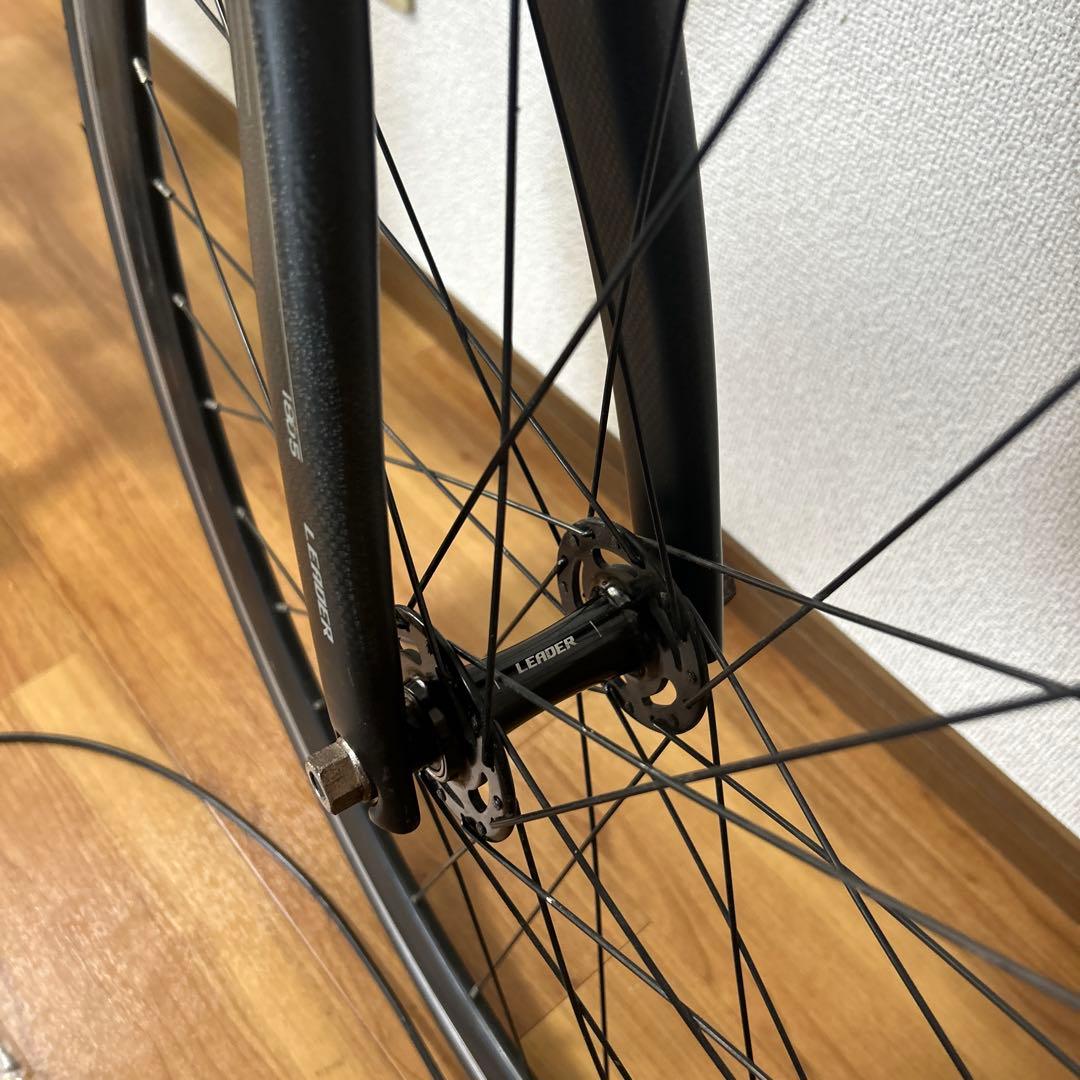 LEADER 725 完成車ピストバイク ミントグリーン エアロスポーク