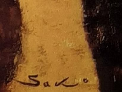 佐光亜紀子、「窓辺の花と鳥」、希少画集の額装画、四季、風景、人気作品