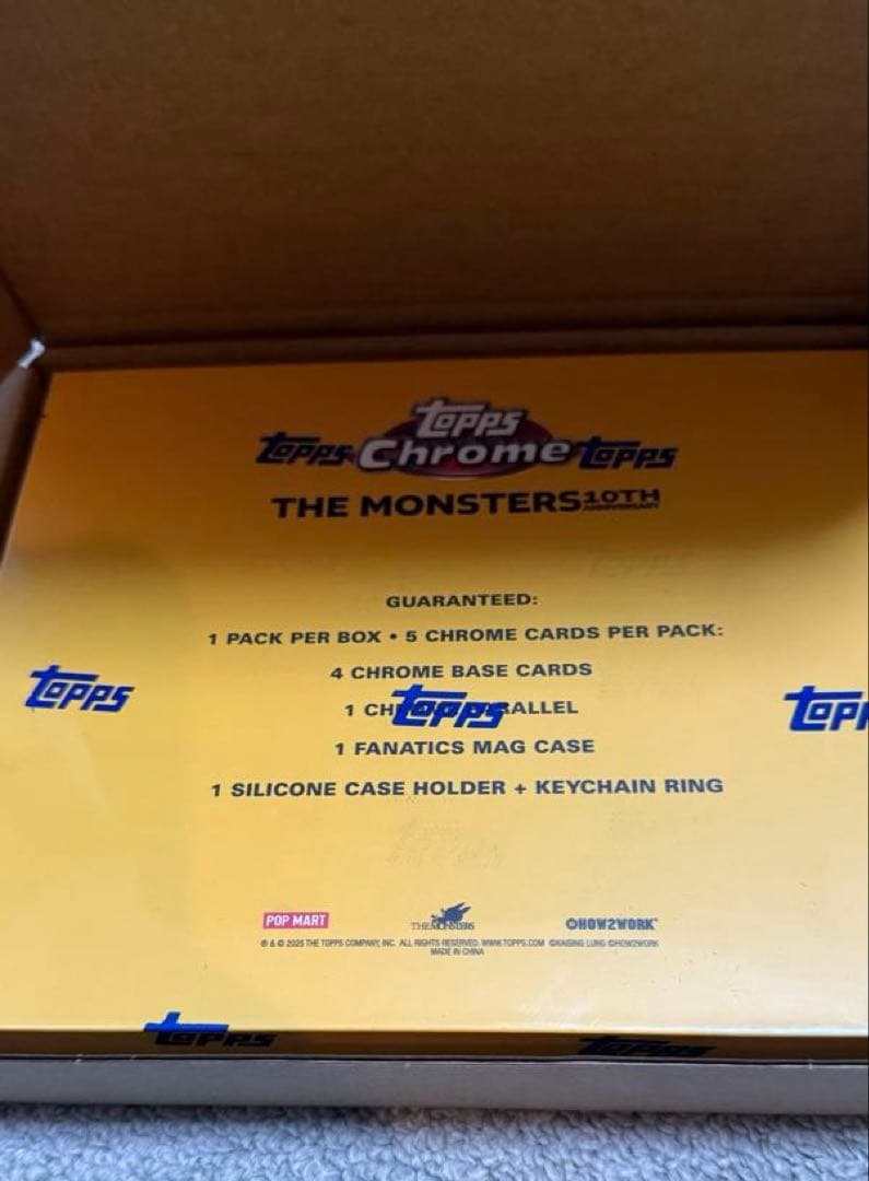 topps chrome labubu 10thラブブ 新品未開封　2BOX