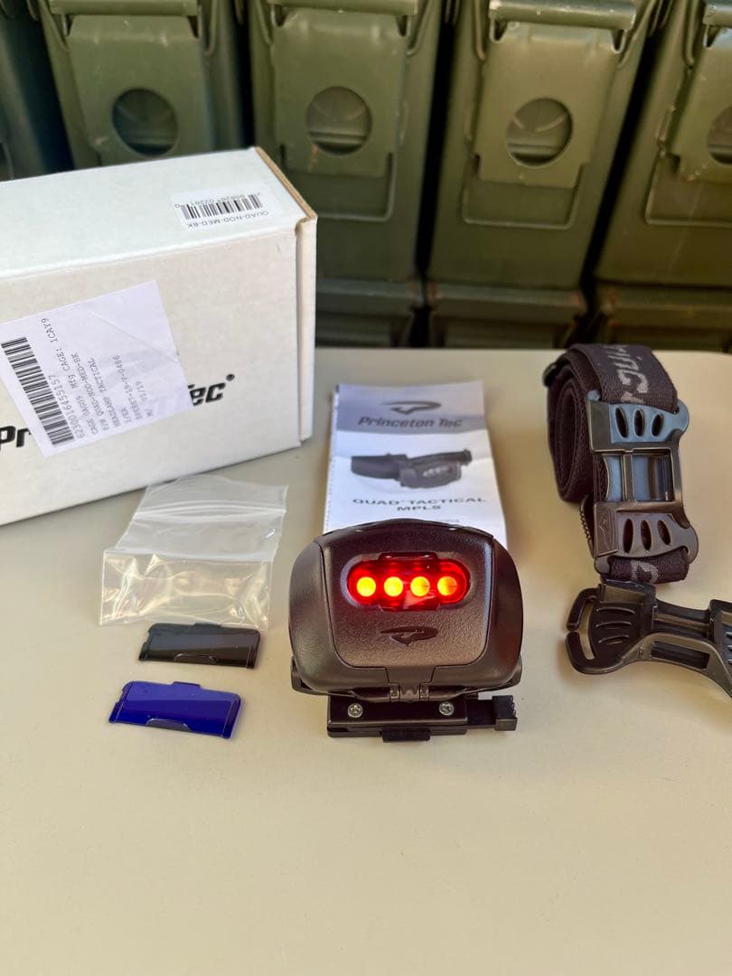 米軍放出未使用品アメリカ製 Princeton4色 タクティカル ヘッドランプ①