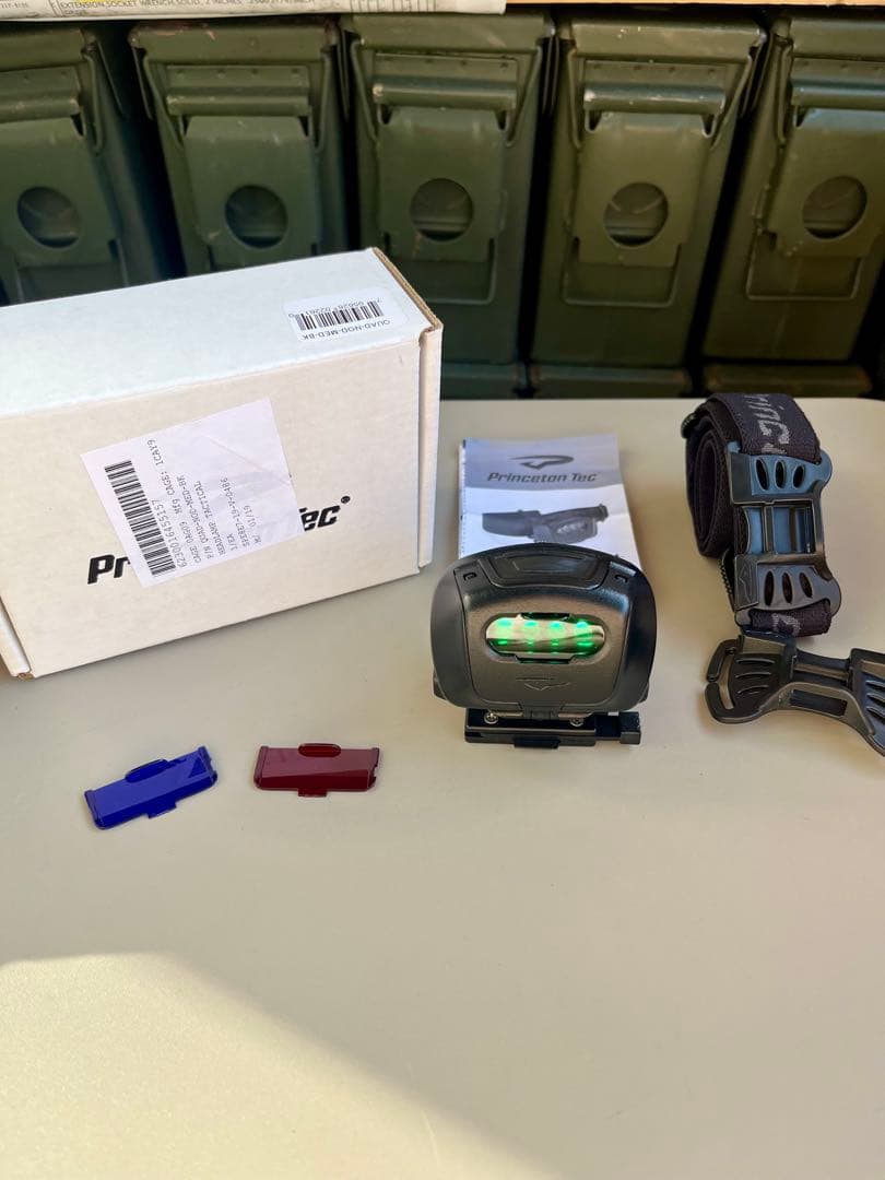 米軍放出未使用品アメリカ製 Princeton4色 タクティカル ヘッドランプ①