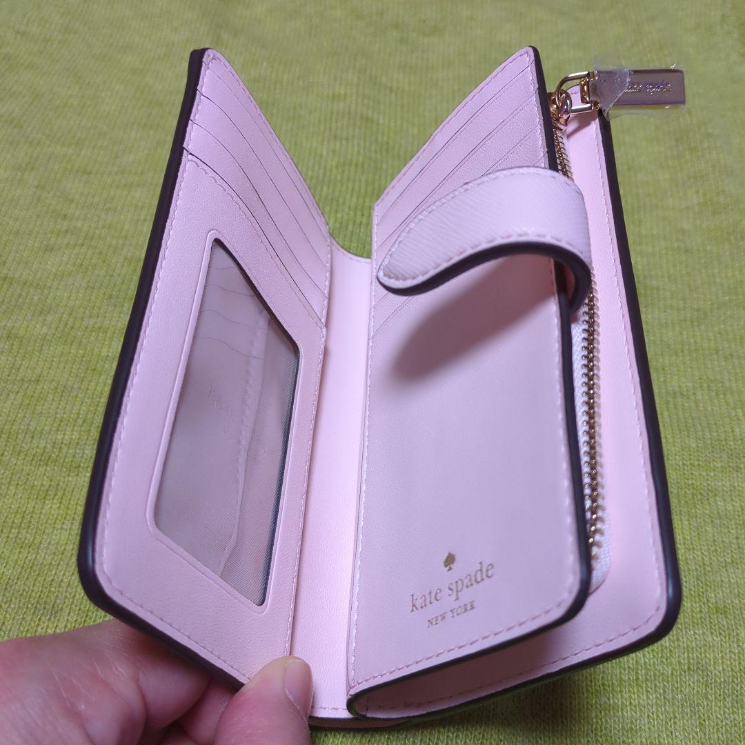 ぴ*様 箱付き新品未使用kate spade 花柄 二つ折り財布