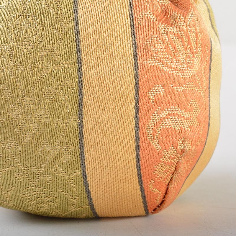 茶道具　京焼　万代草山作　文殊茶入　仕覆付　共箱　V　R6122