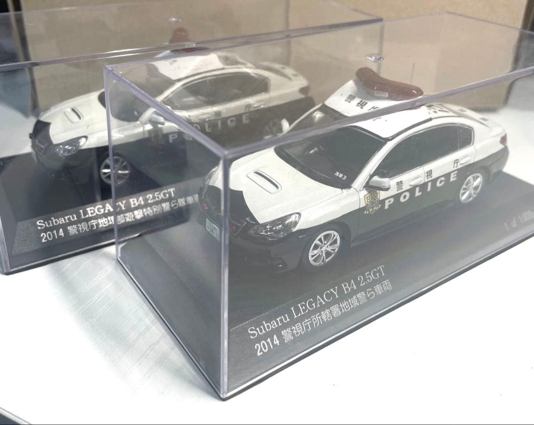 レイズ 1/43 レガシーB4 2.5GT パトカー 警視庁　2台セット