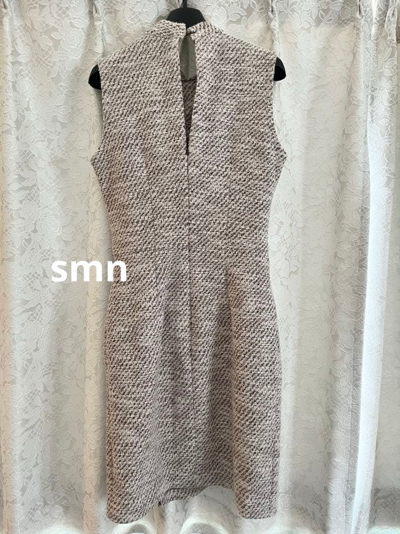 andy M ドレス　ツイード　ブラウン　ローブドフルール