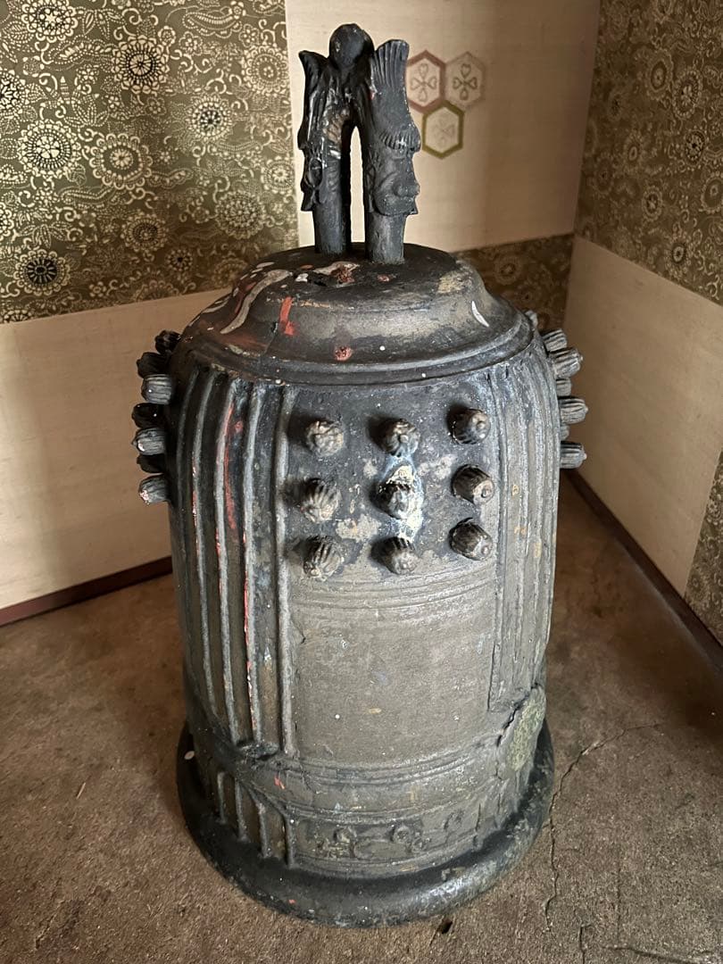 トコ喚鐘　古銅 金属 工芸品 吊り鐘　約17kg釣り鐘　古銅　銅器　釣鐘