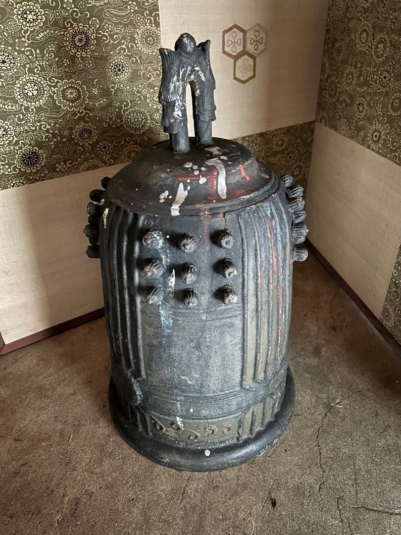 トコ喚鐘　古銅 金属 工芸品 吊り鐘　約17kg釣り鐘　古銅　銅器　釣鐘