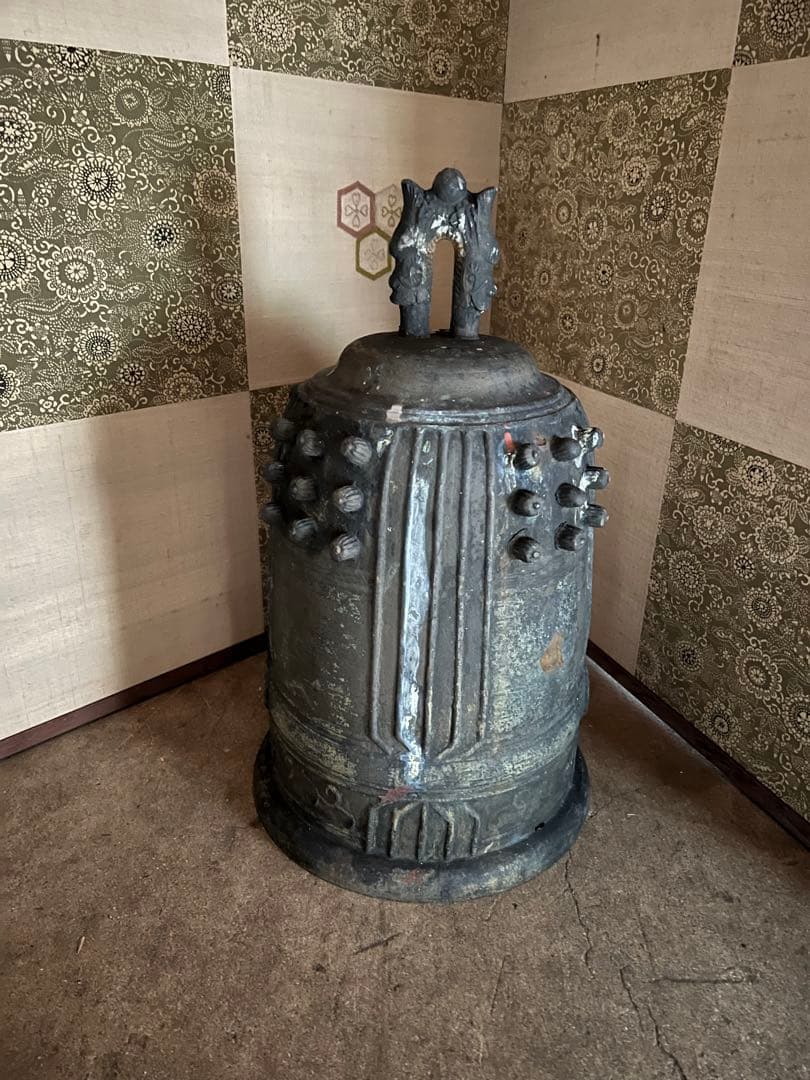 トコ喚鐘　古銅 金属 工芸品 吊り鐘　約17kg釣り鐘　古銅　銅器　釣鐘