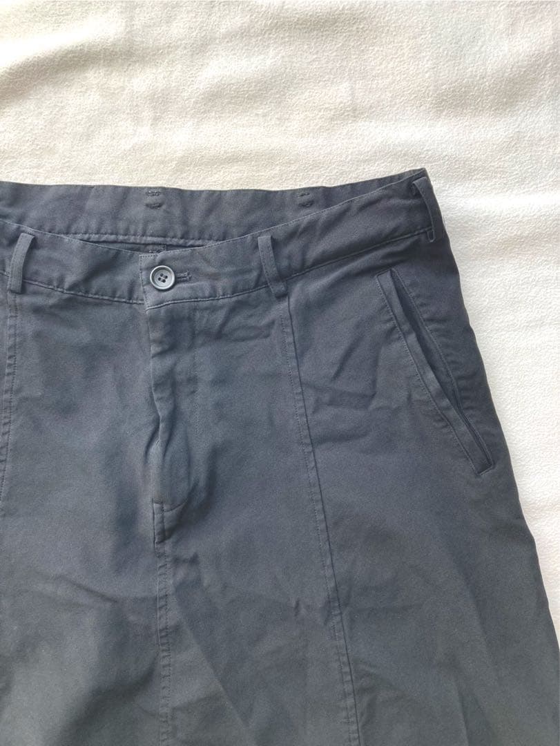 ブラック・コムデギャルソン　ポリ縮　サルエルパンツ　ブラック　サイズL 美品