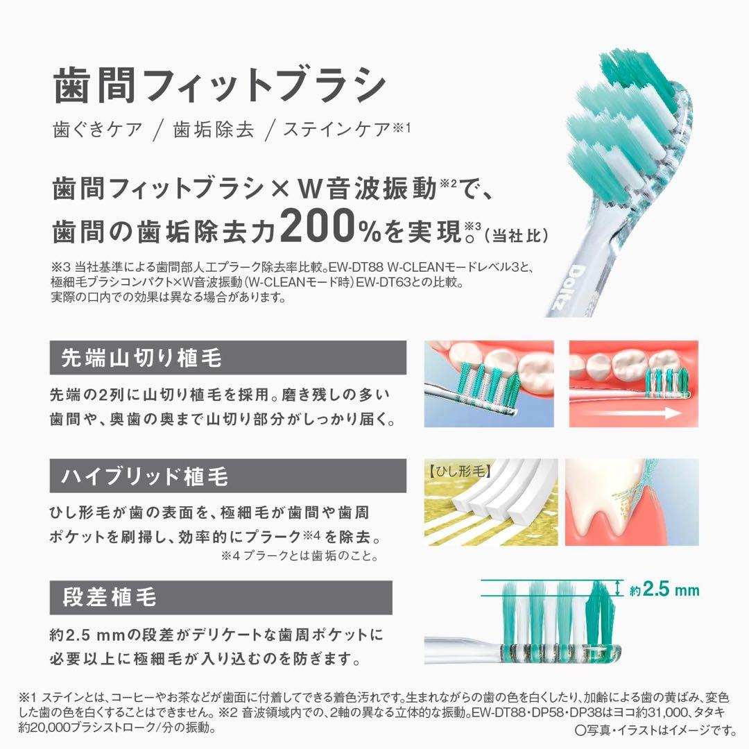 パナソニック Panasonic ドルツ Doltz EW-DP38-K 黒