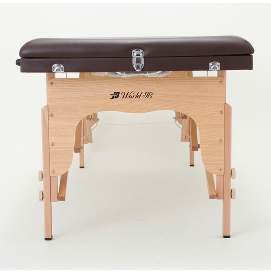 折りたたみ式マッサージベッド ブラウン
