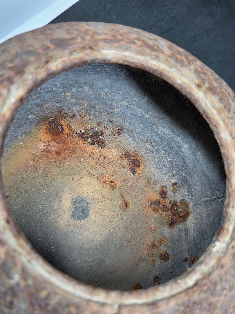 龍文堂造 鉄瓶 鉄製 丸型鉄瓶 南部鉄器 急須　工芸品 金属工芸 囲炉裏 茶道具