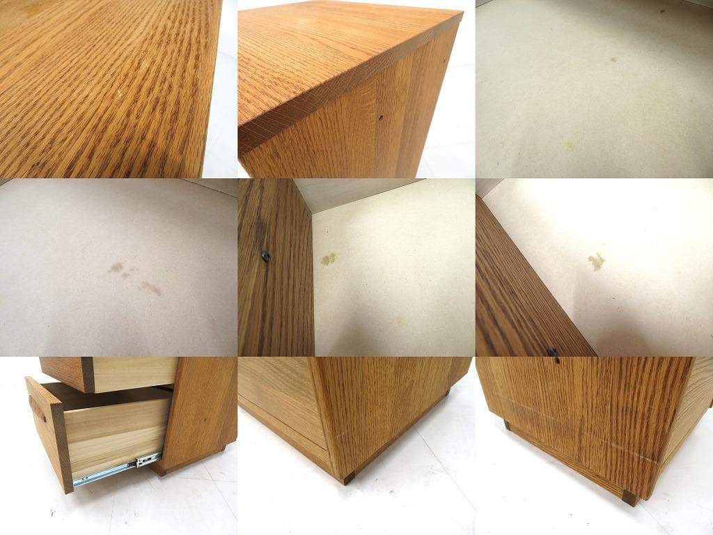 展示品　モモナチュラル　オーク材　チェスト　収納　キャビネット　北欧