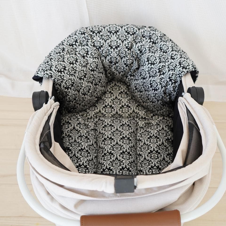 【一体型】カートクッション★ダマスク あご乗せ コンフォーター カートカバー