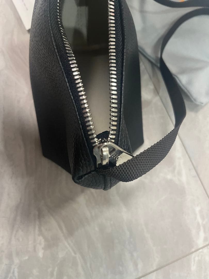 Hervé Chapelier ブラックショルダーバッグ