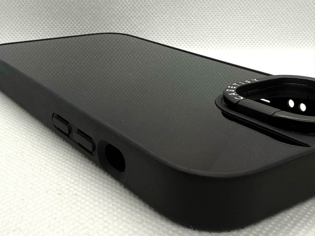 CASETiFY iphone14 ブラックミラースタンドケース magsafe