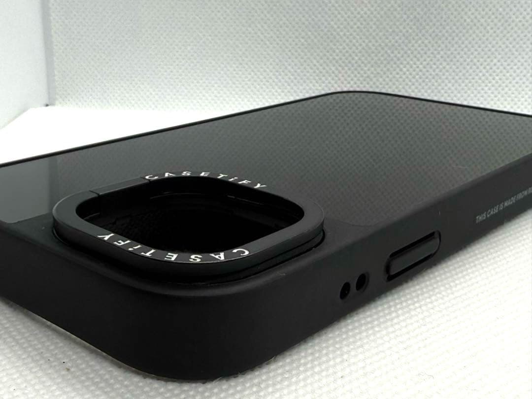 CASETiFY iphone14 ブラックミラースタンドケース magsafe