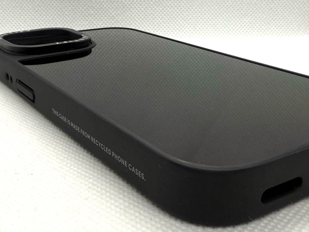 CASETiFY iphone14 ブラックミラースタンドケース magsafe