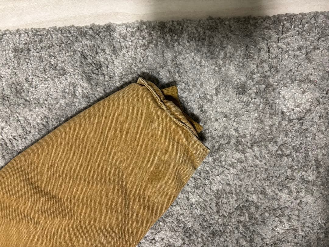 Carhartt ダックジャケット ブラウン 襟コーデュロイ