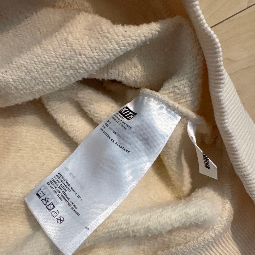 KITH パーカー S クリーム色