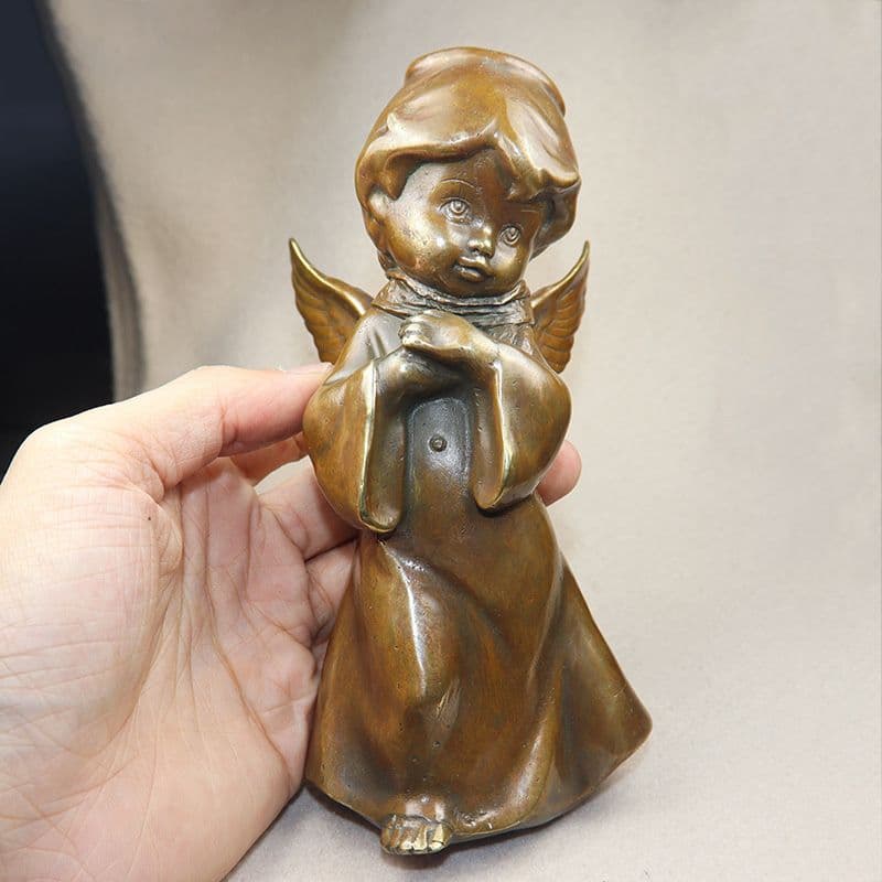 銅製 銅像 小天使 キューピットリビング 玄関 装飾品 工芸品 置物