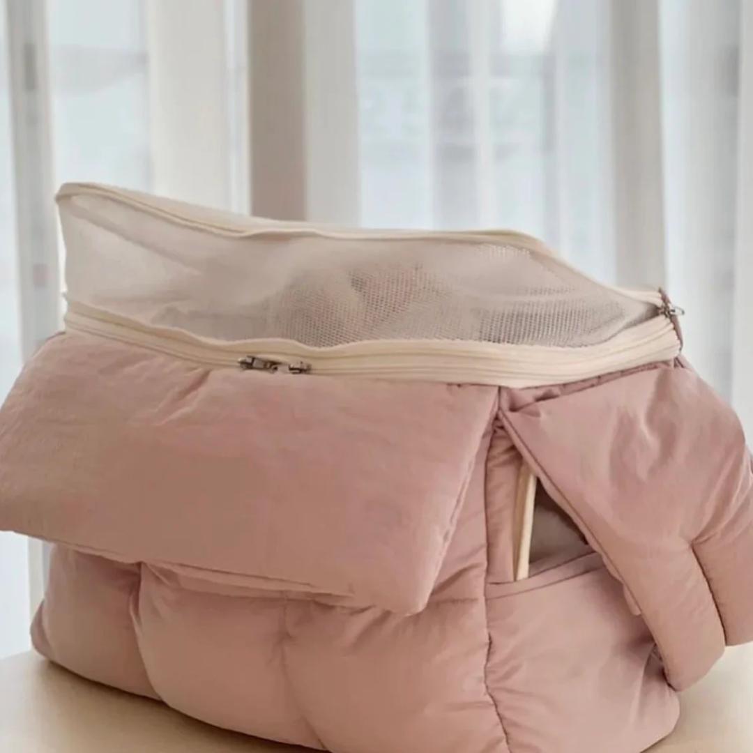 小型犬用スリングキャリー【DOUBLE COMMA】CLOUD BAG 黒 M