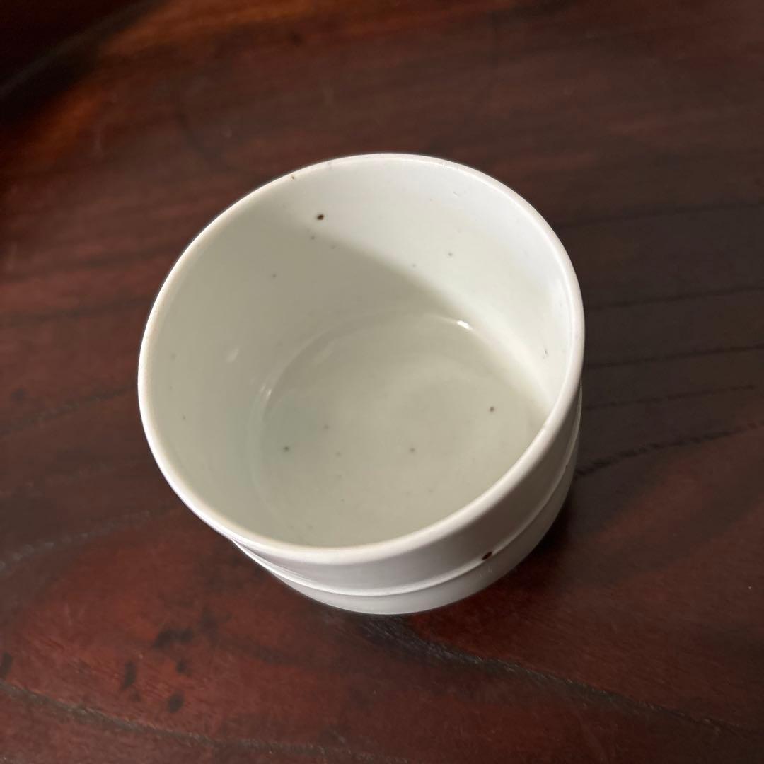 古伊万里　薩摩平佐　白磁ぐい呑み　江戸時代　アンティーク　料治熊太　秦秀雄　李朝