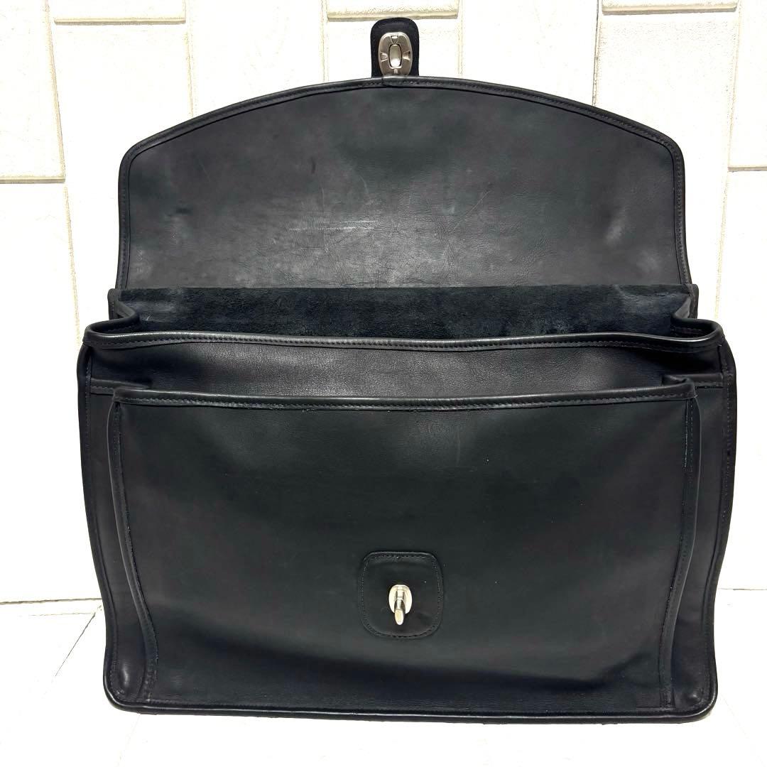美品 OLD COACH ビジネスバッグ ウィリス ビークマン ターンロック 黒
