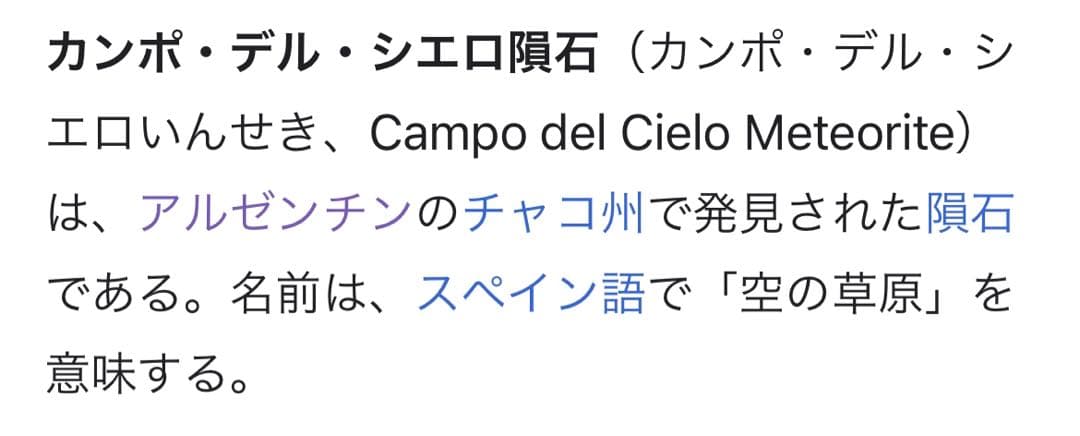 隕石　カンポデルシエロ隕石　丸玉　約990g 6センチ