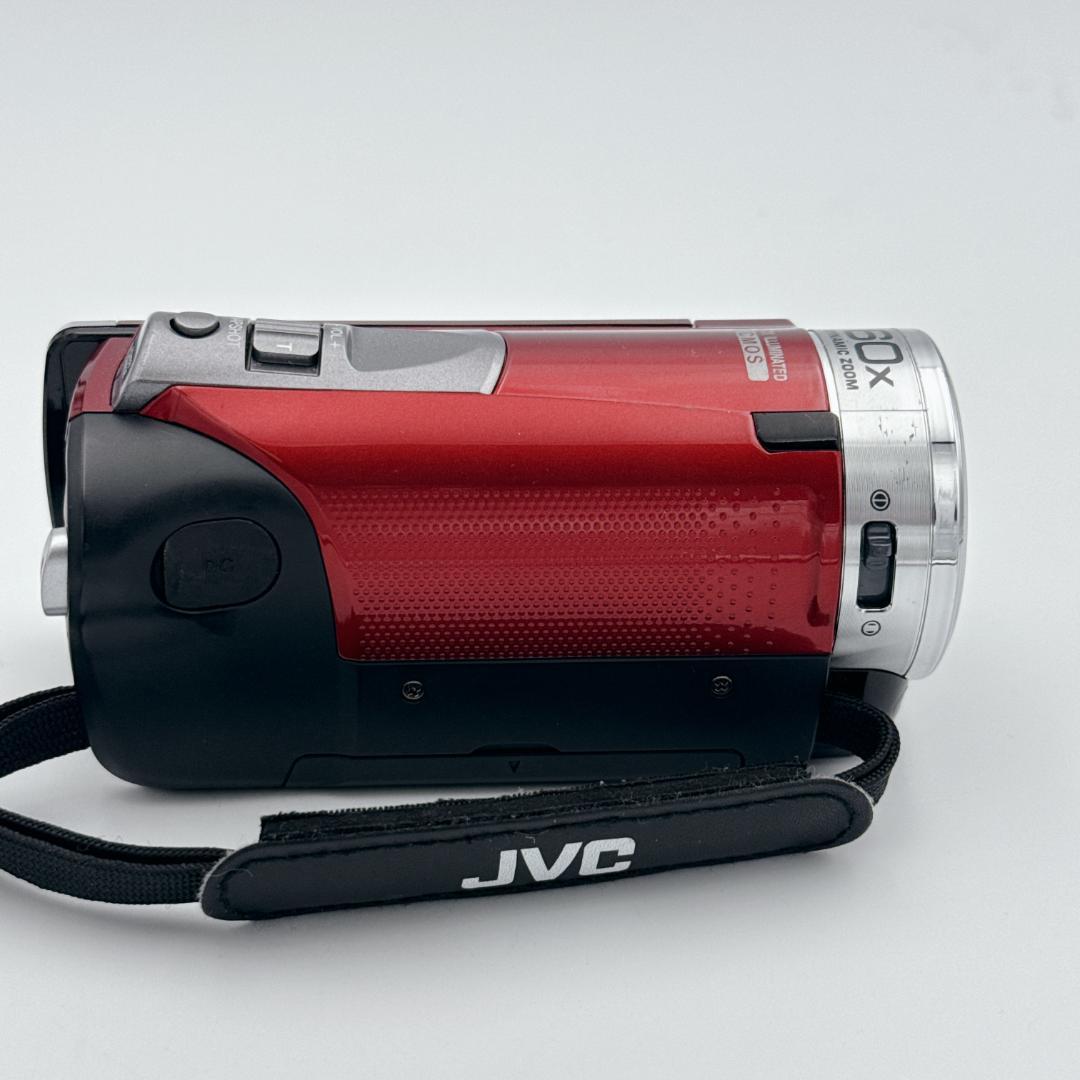 【美品】JVC Everio ビデオカメラ GZ-HM155-R レッド