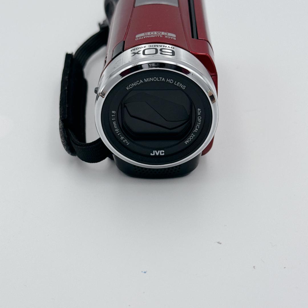 【美品】JVC Everio ビデオカメラ GZ-HM155-R レッド